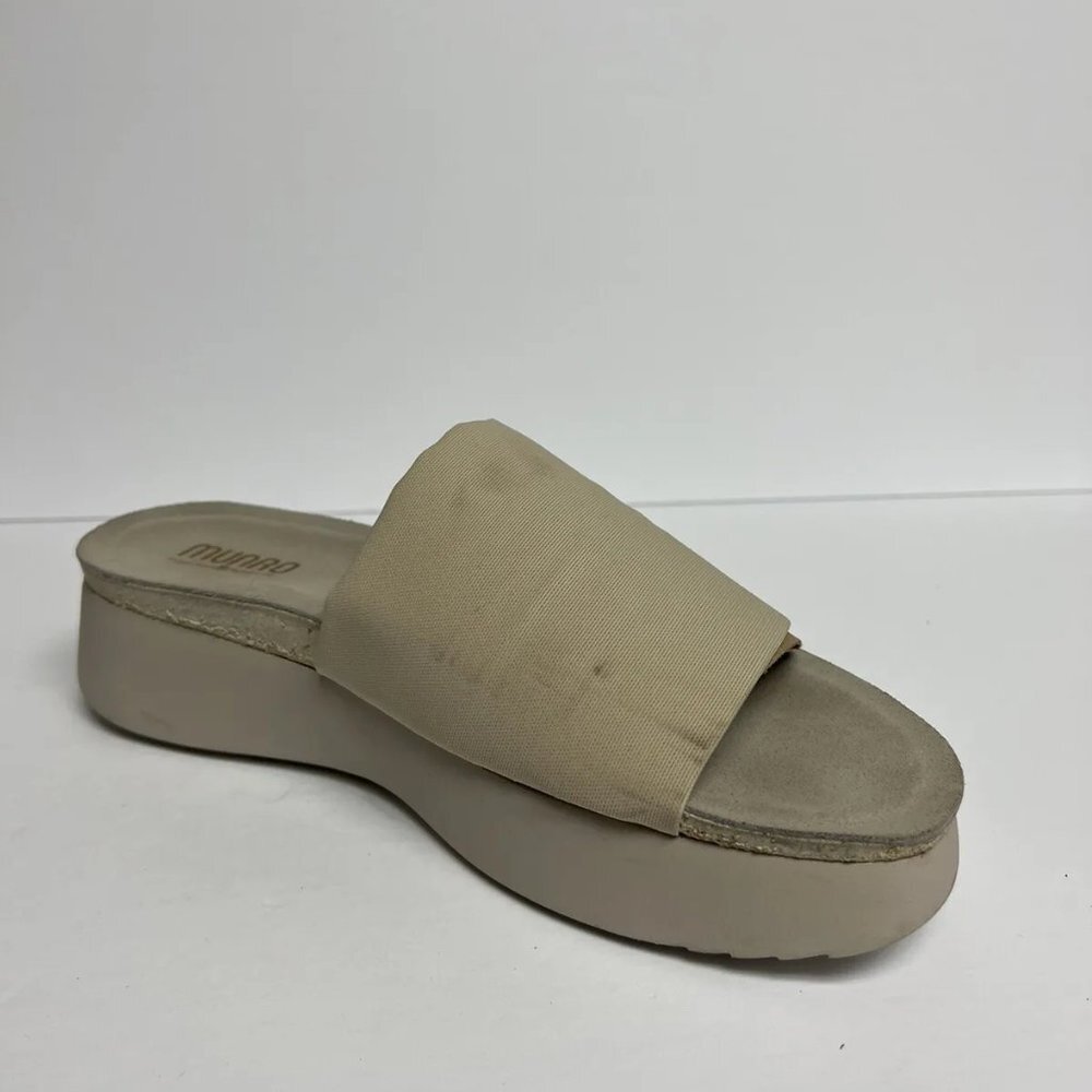 Munro Womens Nalia Sandal Bone Stretch Size 12 M - Picture 2 of 6